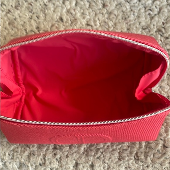 Dior Red Pencil Cosmetic Bag Red Canvas with Silver Zipper - Picture 4 of 7